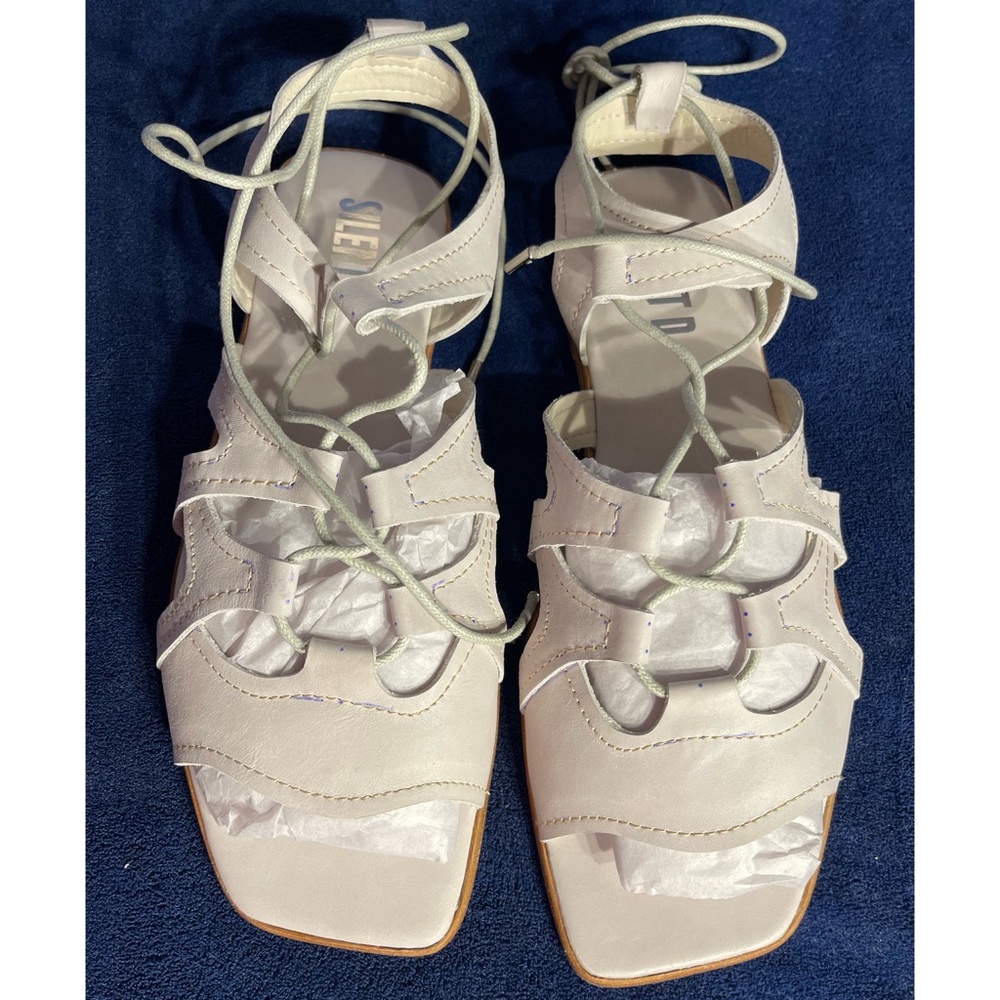 Anthropologie x Silent D Gladiator Satelli Tie-Up Sandals NWT Size 10 - Picture 7 of 15